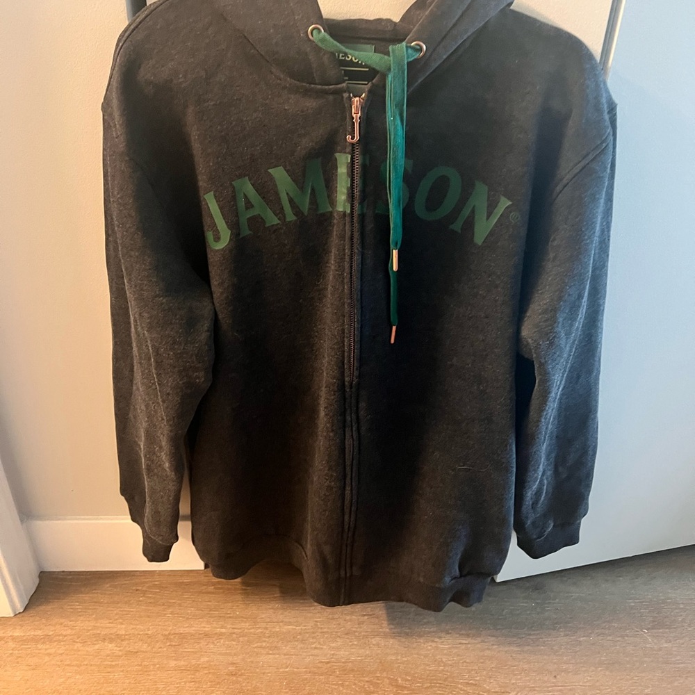 Jameson Black Hoodie with Green Accents